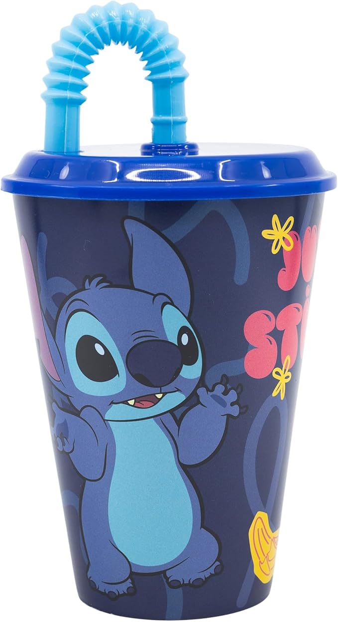 Gobelet avec paille disney Stitch