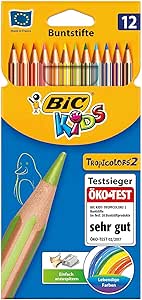Crayons de couleur BIC Kids Tropicolors2 boite de 12