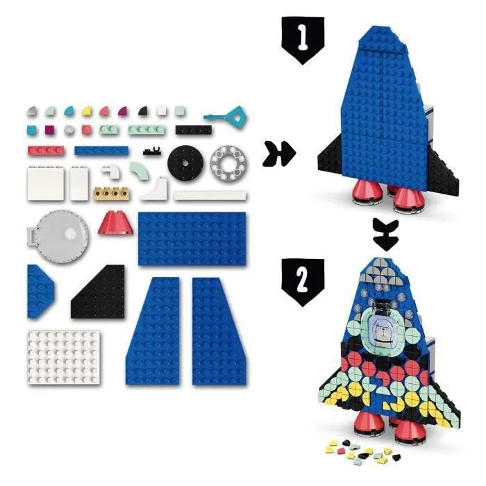 Porte-crayons de fusée LEGO DOTS fusée
