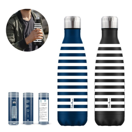 Bouteille Isotherme Striped Little Marcel 500ml