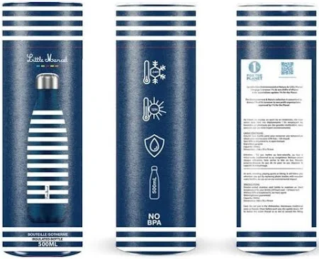 Bouteille Isotherme Striped Little Marcel 500ml
