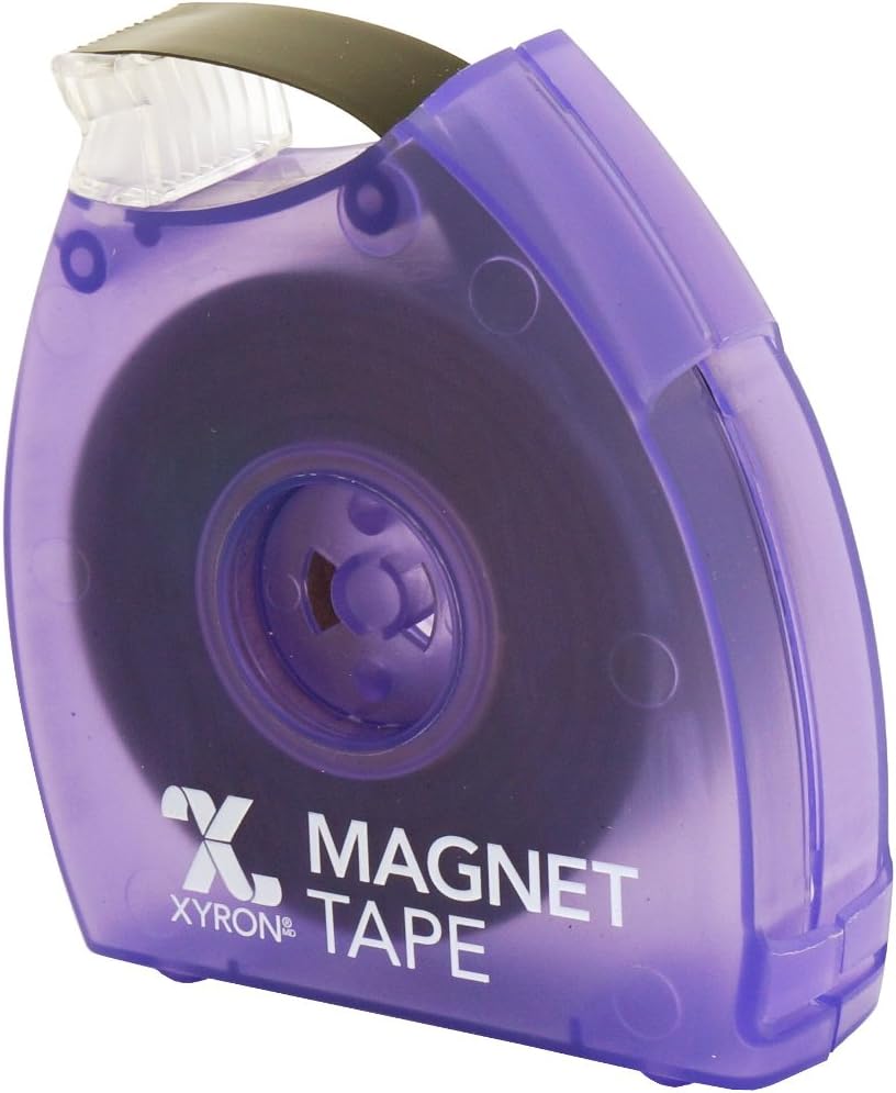 Xyron 0119 Bande Magnétique Adhésive avec dévidoir - Verso Adhésif 1123 - 19mm x 7.6m