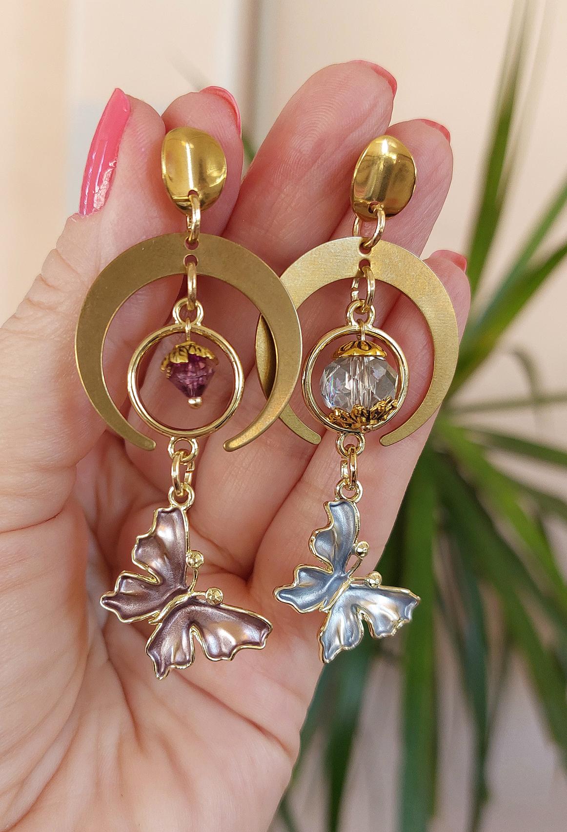 Σκουλαρίκια με στύλ Boho 🦋🦋 No1