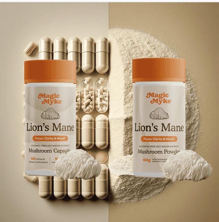 Lion's Mane Capsules and Powder (TWO IN ONE )