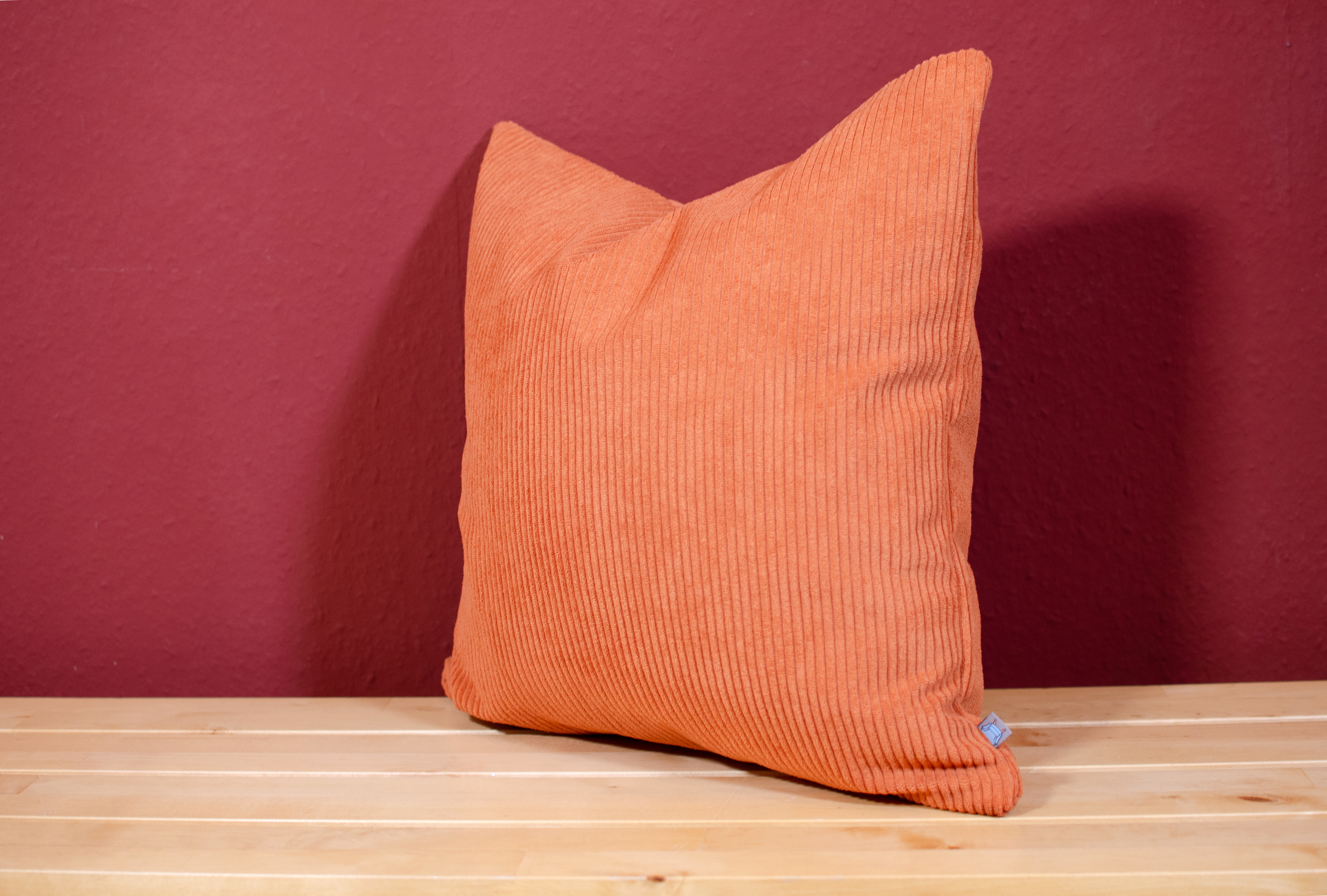 Kissenhülle Cord Orangebraun