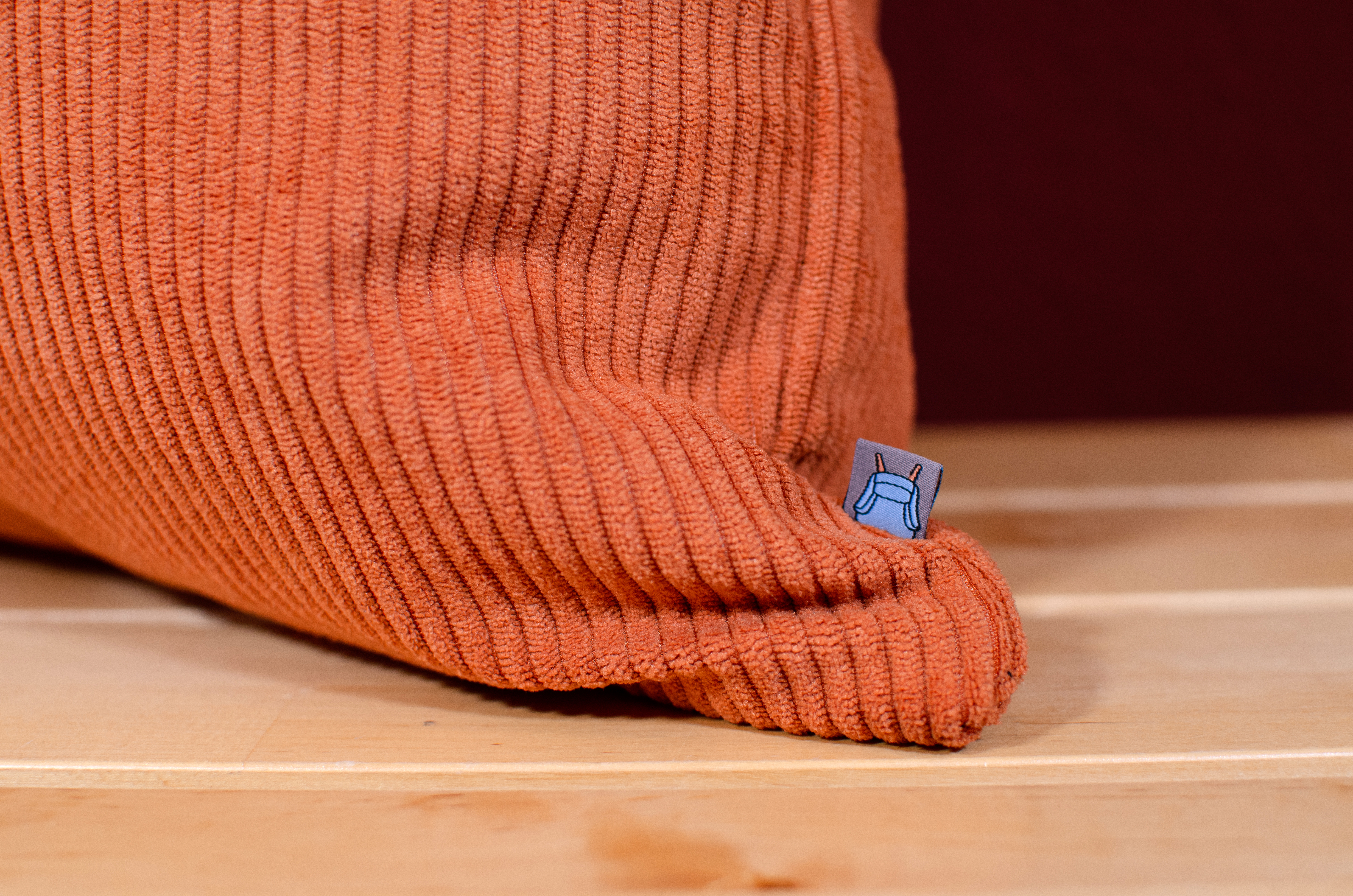 Kissenhülle Cord Orangebraun