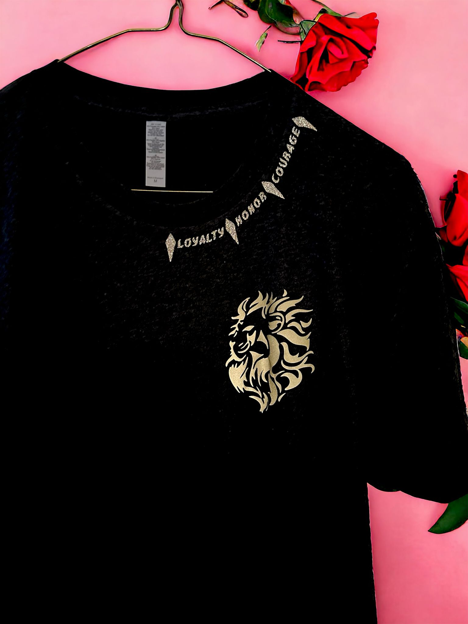 Showcase  your strength and style with the 7 Lion Fitness Men's T-shirt, a bold statement of Courage and Commitment.