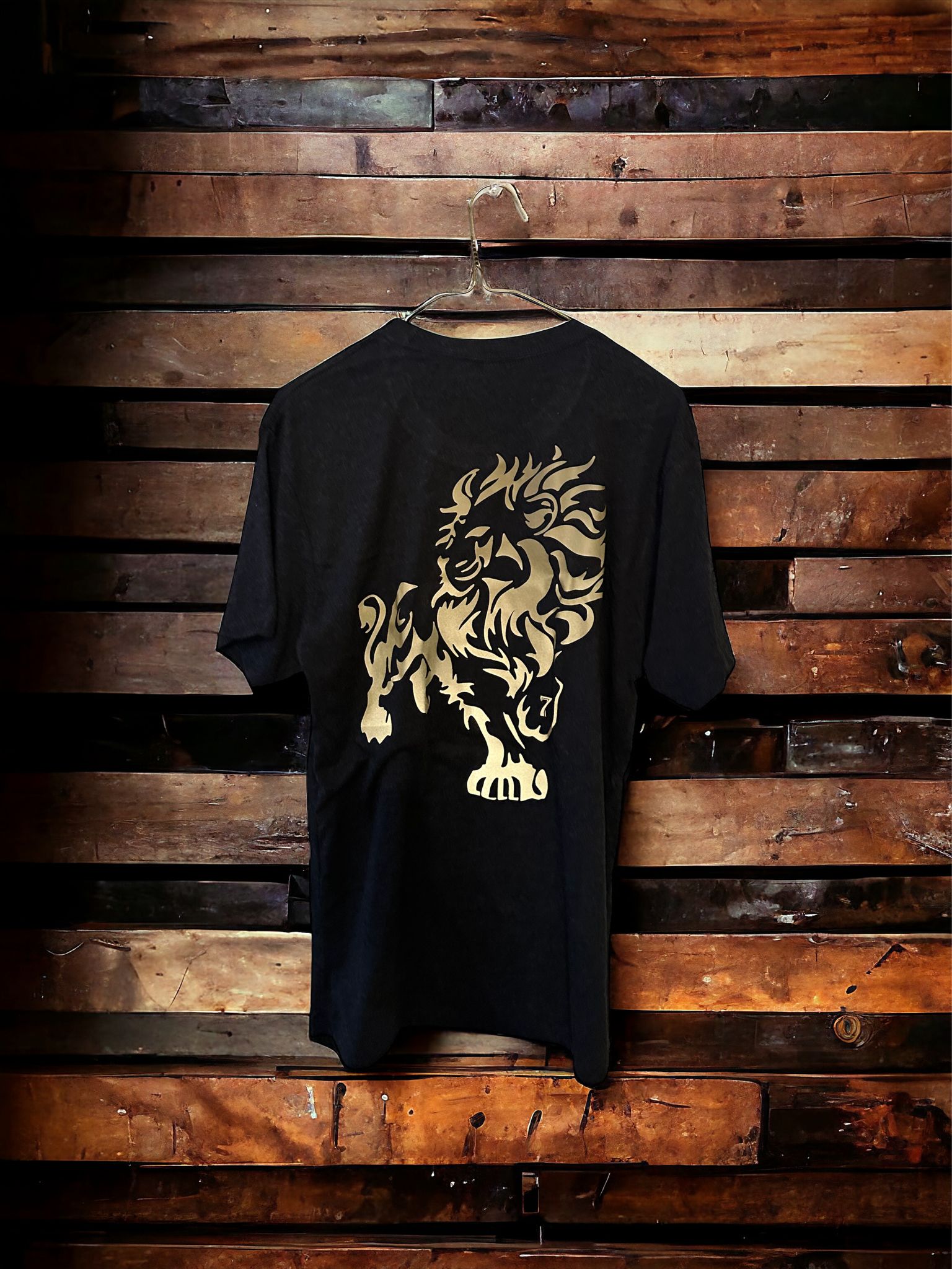 Showcase  your strength and style with the 7 Lion Fitness Men's T-shirt, a bold statement of Courage and Commitment.