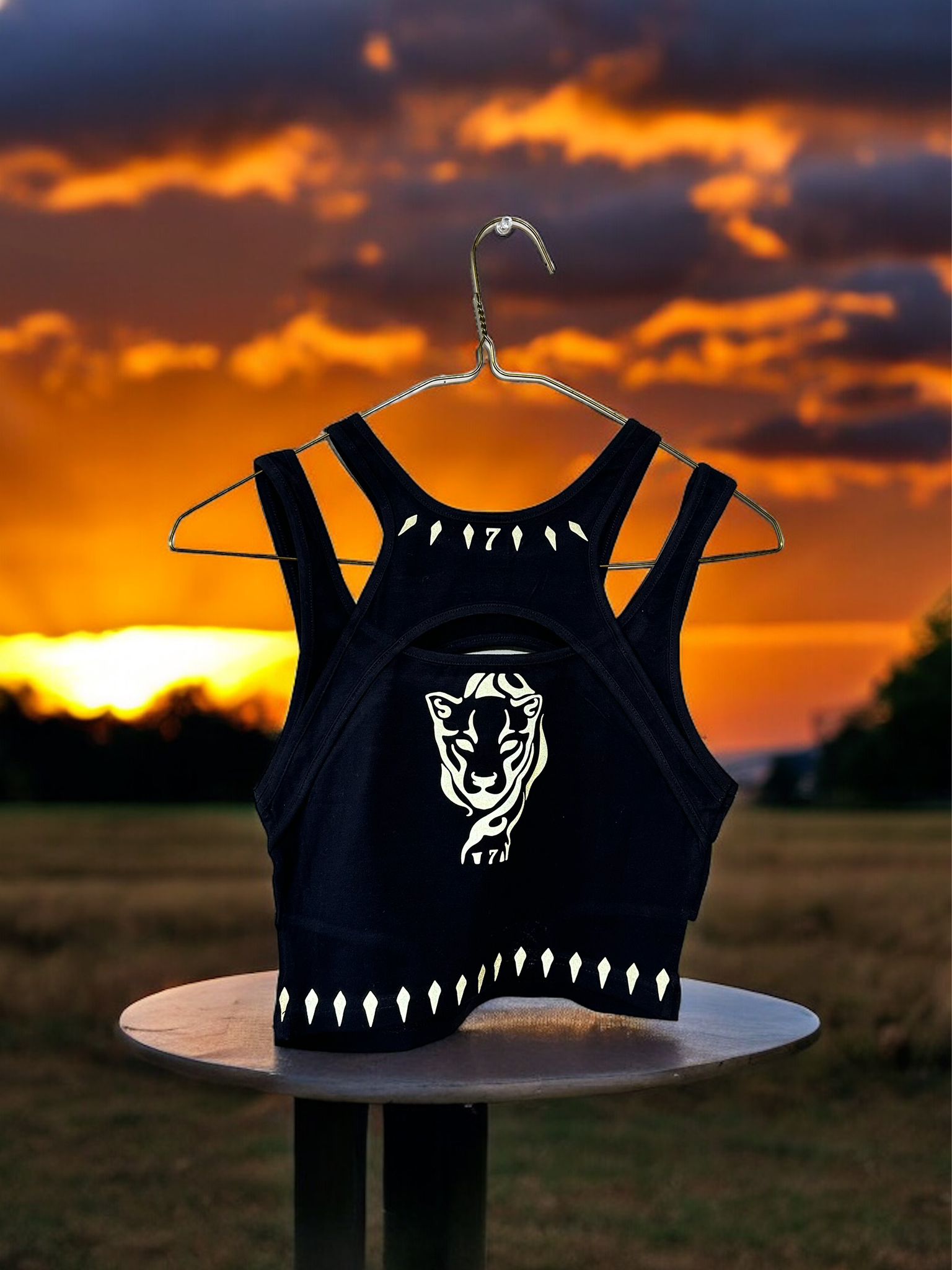 The lioness sports Bra