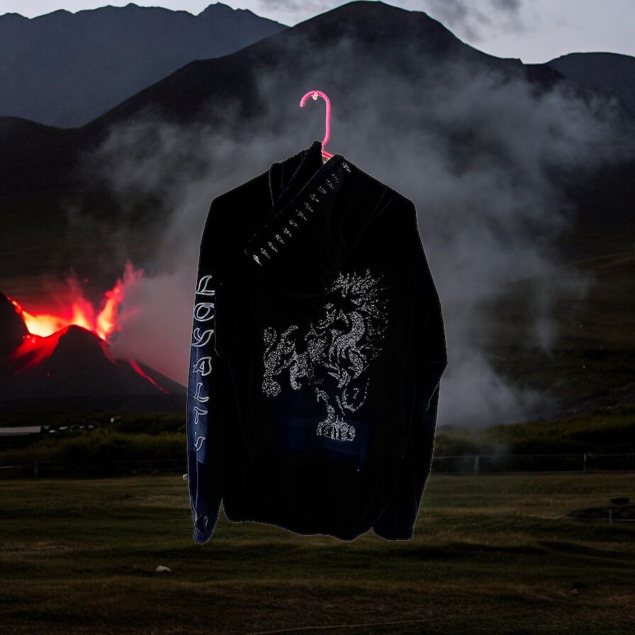 7 Lion Fitness Men's Cardigan with  Stunning Gold Reflective Accents