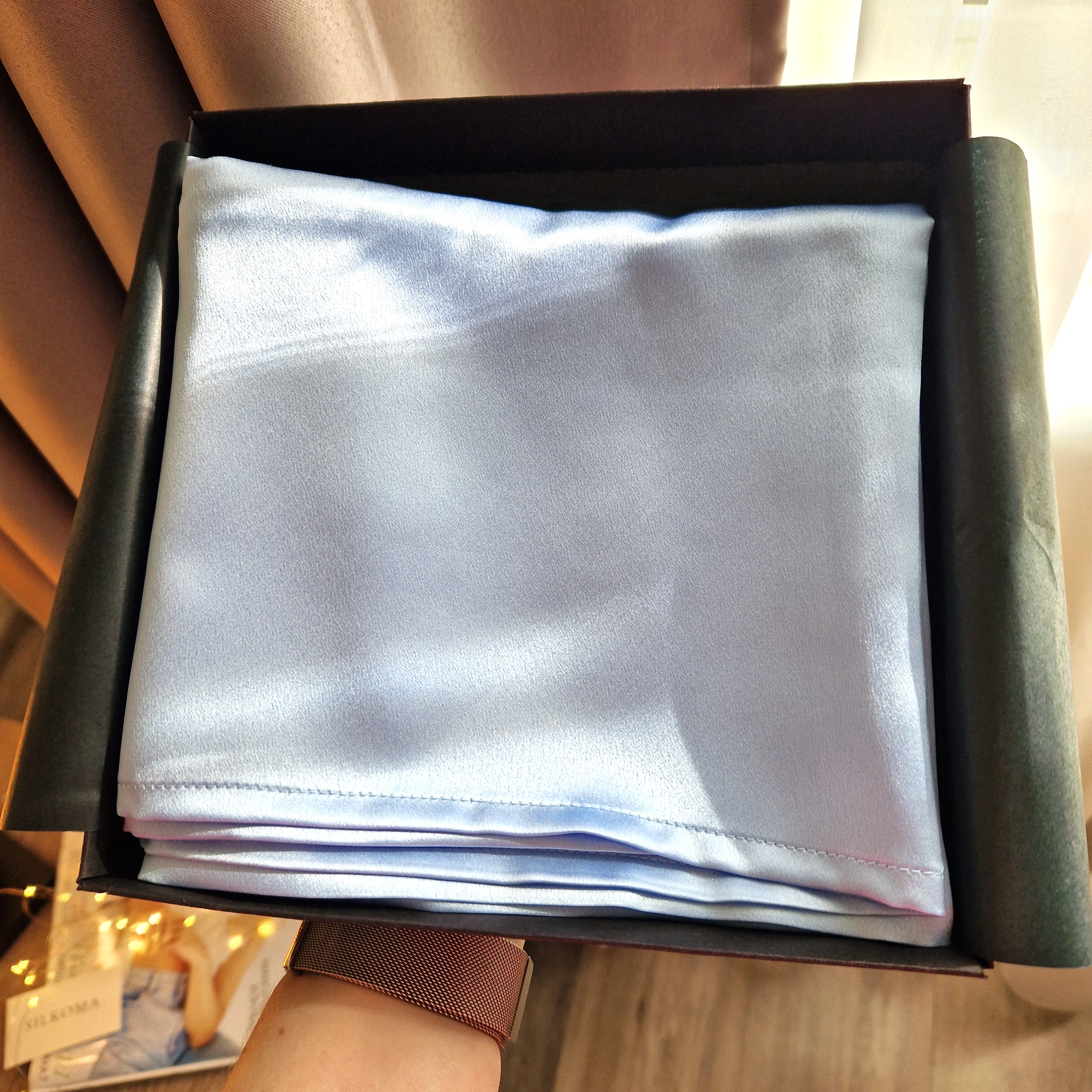 Dangaus mėlynas pagalvės užvalkalas