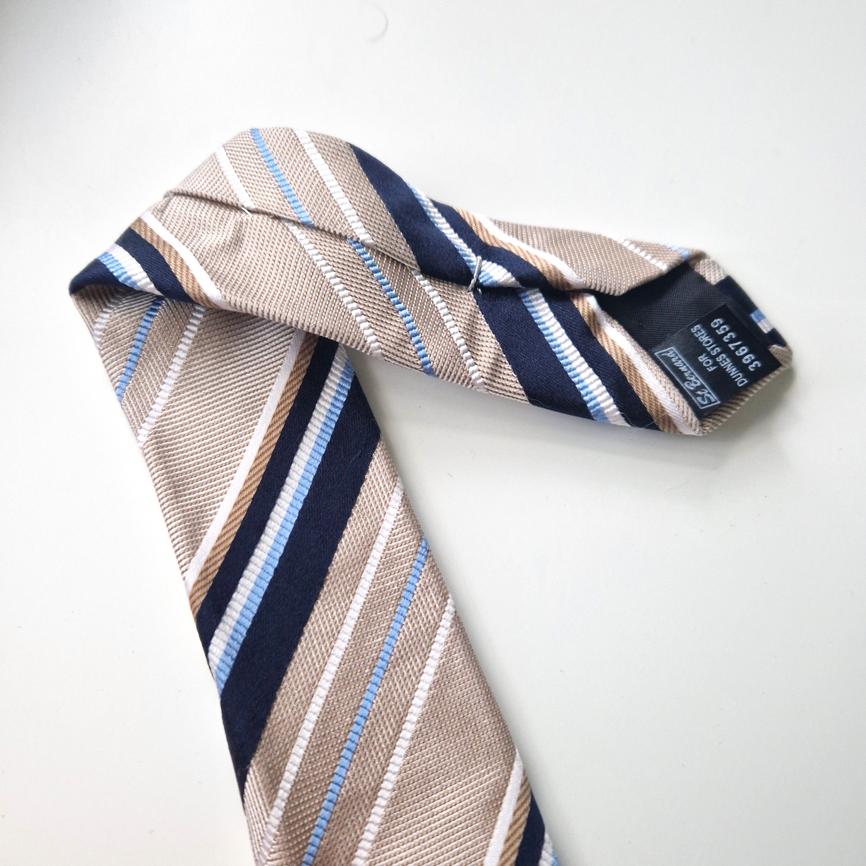 Vintažinis dryžuotas natūralaus šilko plaukų segtukas