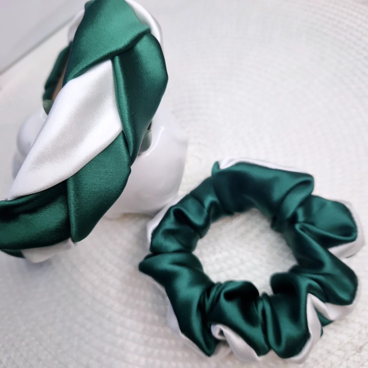 Lankelis ir gumytė "ŽALIA - BALTA"