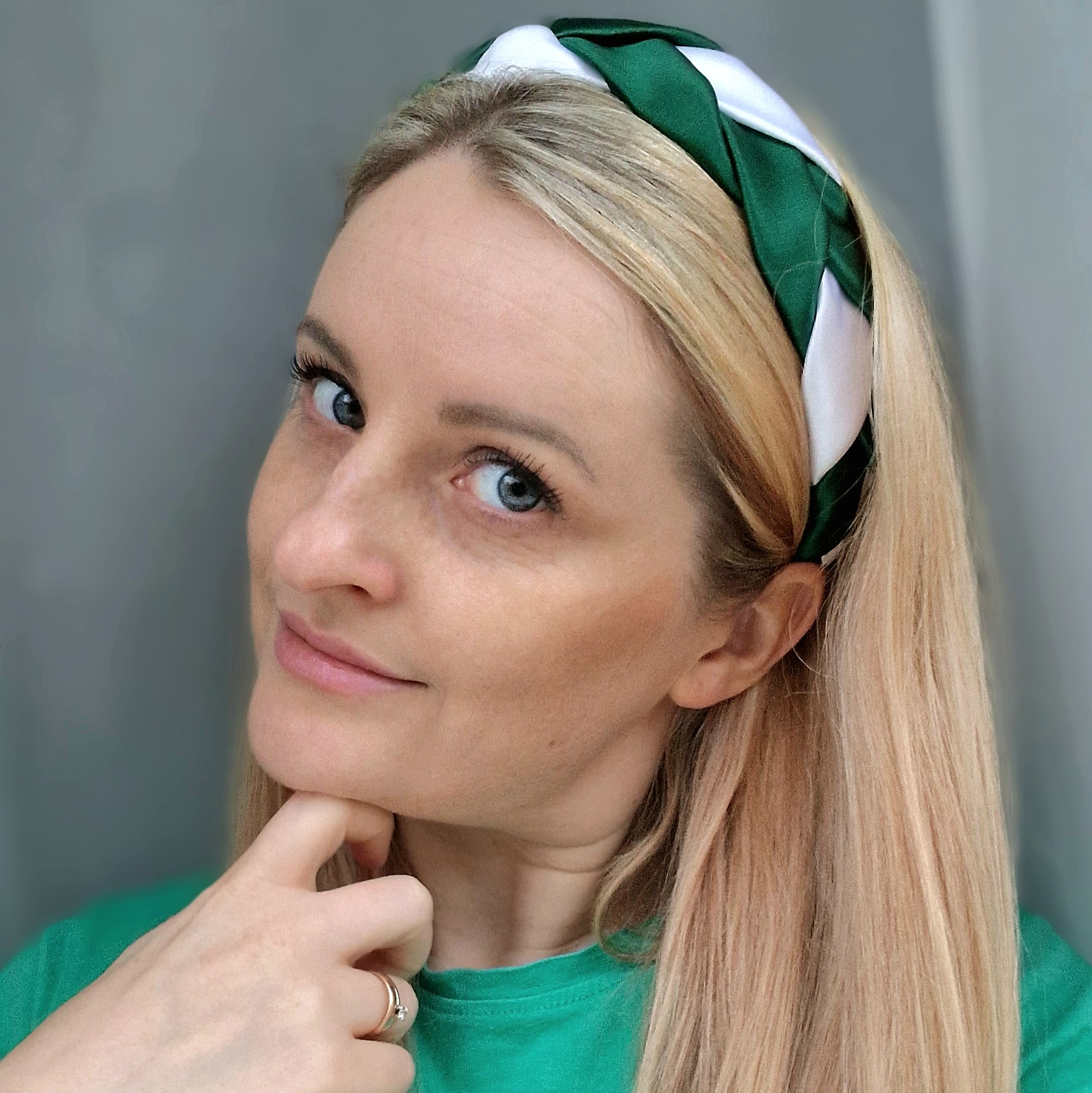 Lankelis ir gumytė "ŽALIA - BALTA"