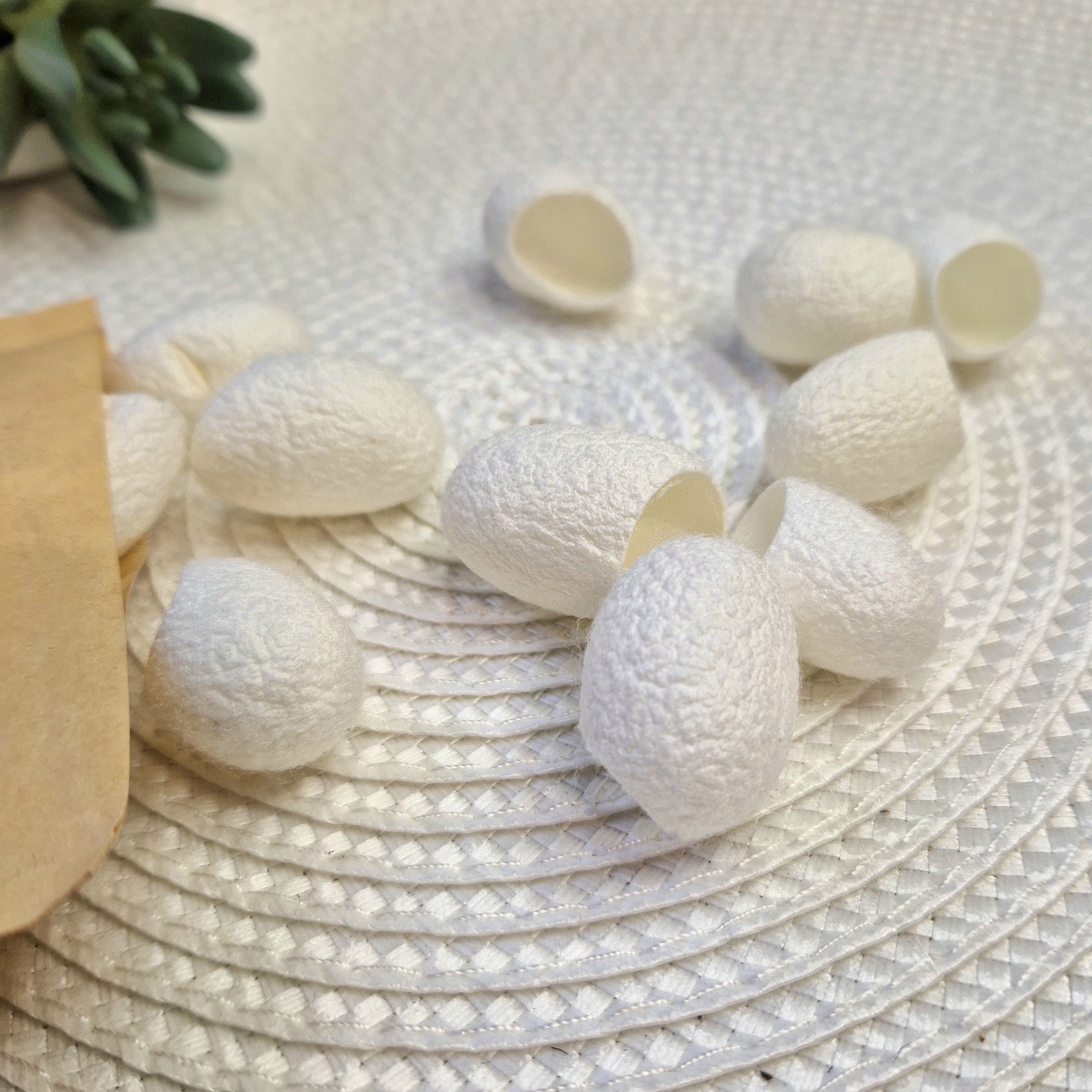 Šilko kokonai veido pilingui