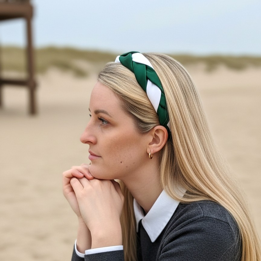 Žaliai baltas lankelis 