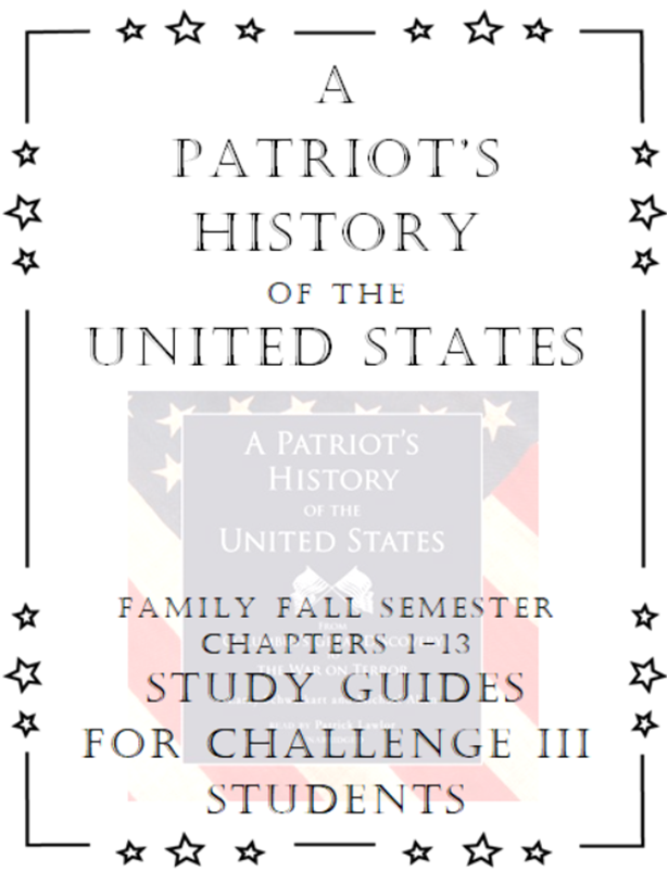 FALL Family Study Guides for Ch. 1-13