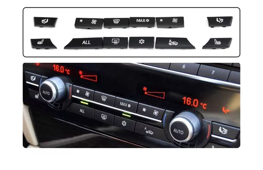 Klimato kontrolės valdymo mygtukai