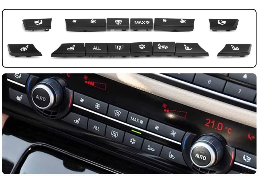 Klimato kontrolės valdymo mygtukai