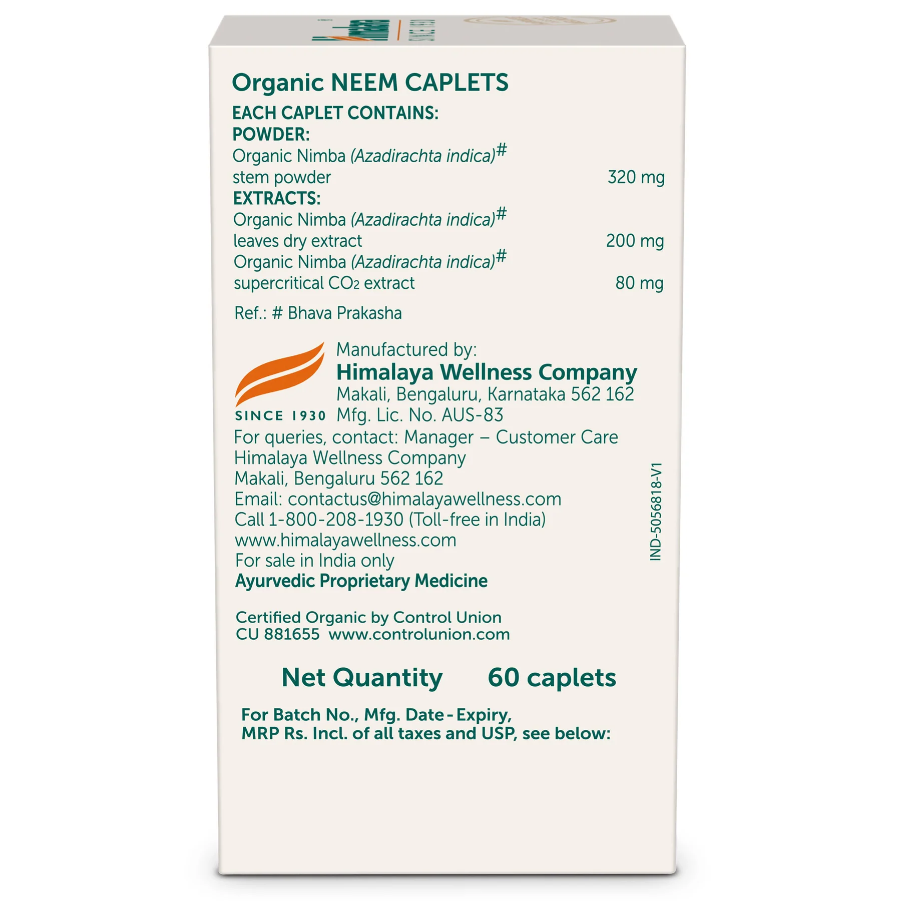 Himalaya Organic Neem