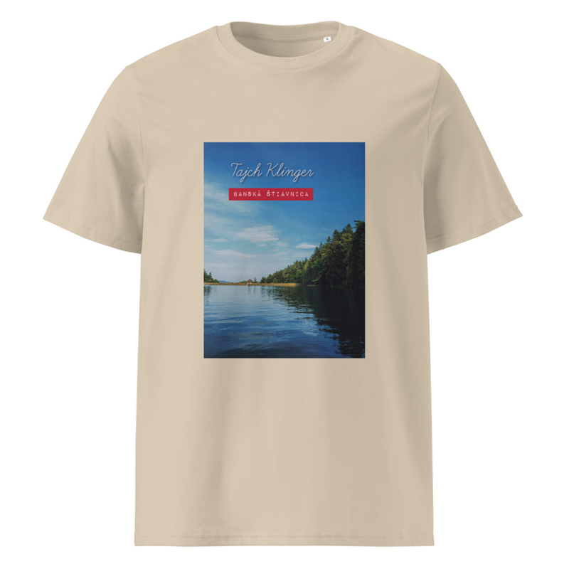 Tajch KLINGER/ KLINGER LAKE/ Banská Štiavnica/Slovakia Unisex organic cotton t-shirt