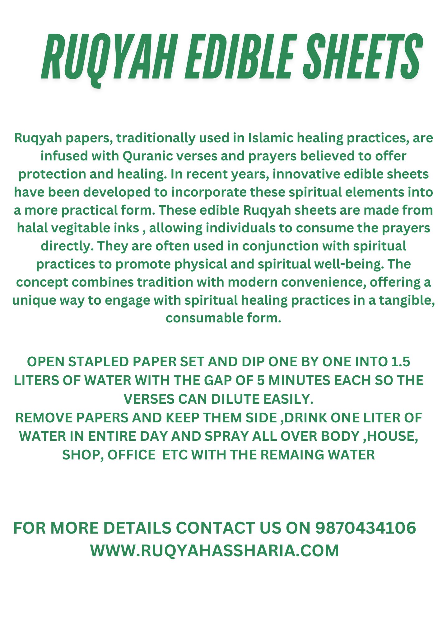 Ruqyah Sheets