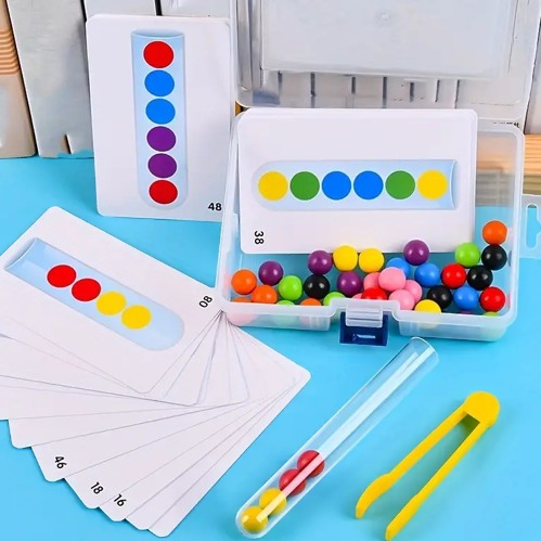 Jeu de tri et de motricité fine - Boules