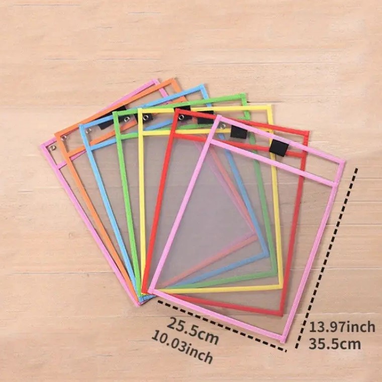 Pochettes En Plastique Transparent Réutilisables