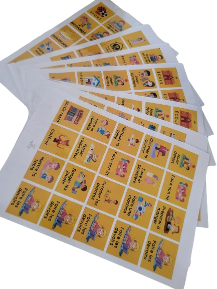 Planning des activités de la journée(maison-ecole)