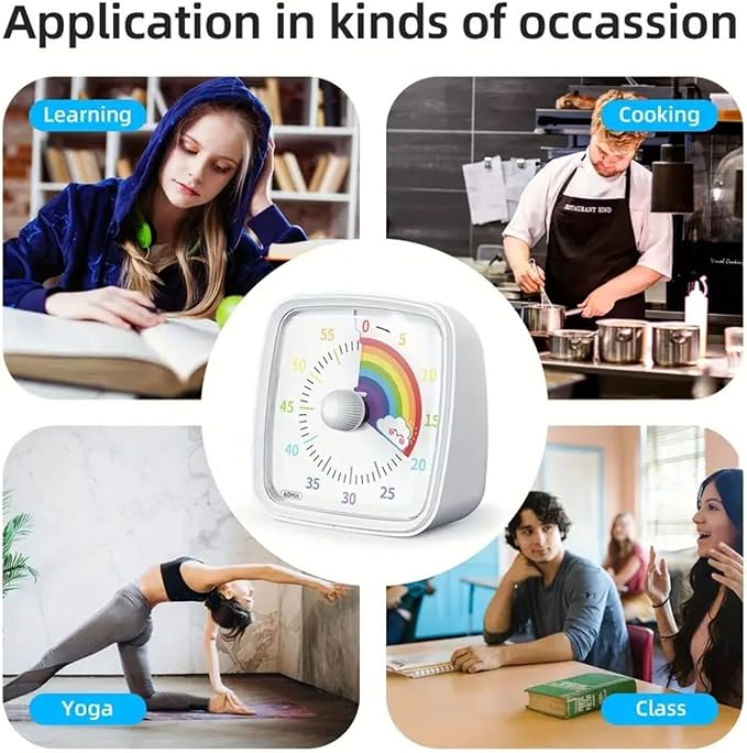 Minuteur Visuel Timer Enfant, 60 Minutes