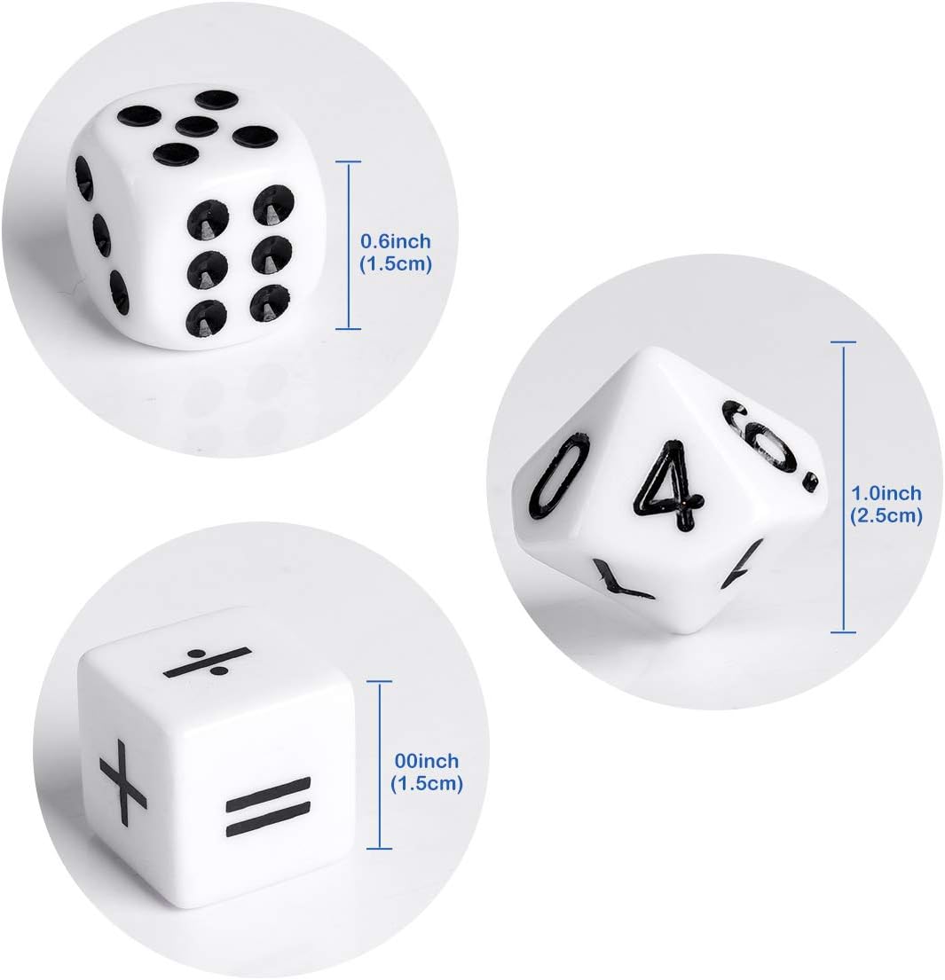 Jeux de dés pour matériel pédagogique