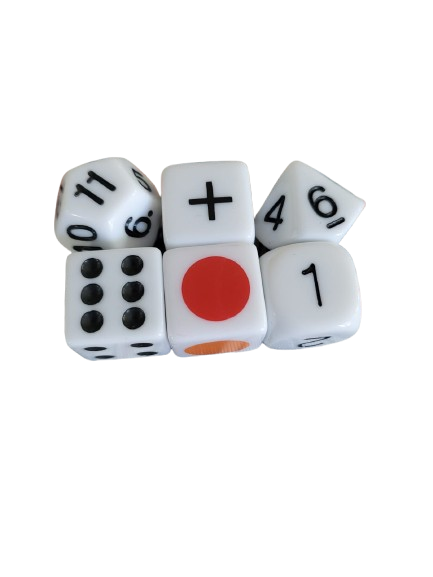 Jeux de dés pour matériel pédagogique