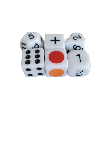 Jeux de dés pour matériel pédagogique