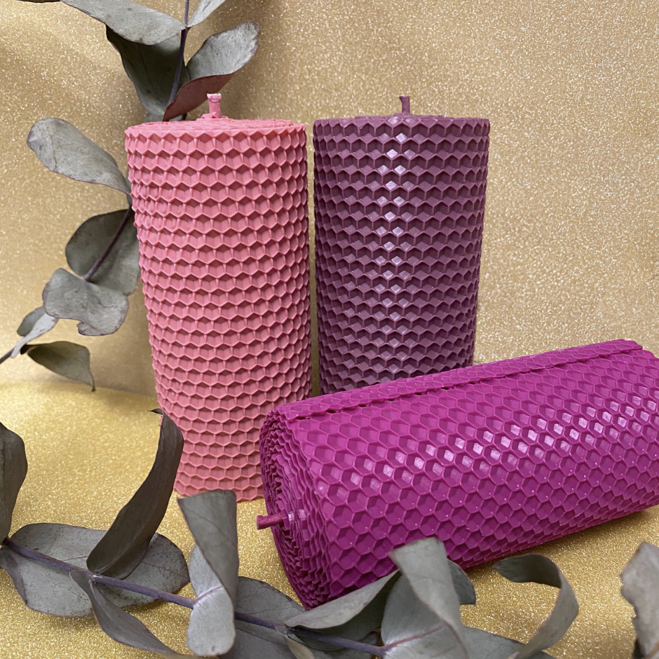 Natūralaus bičių vaško žvakių rinkinys