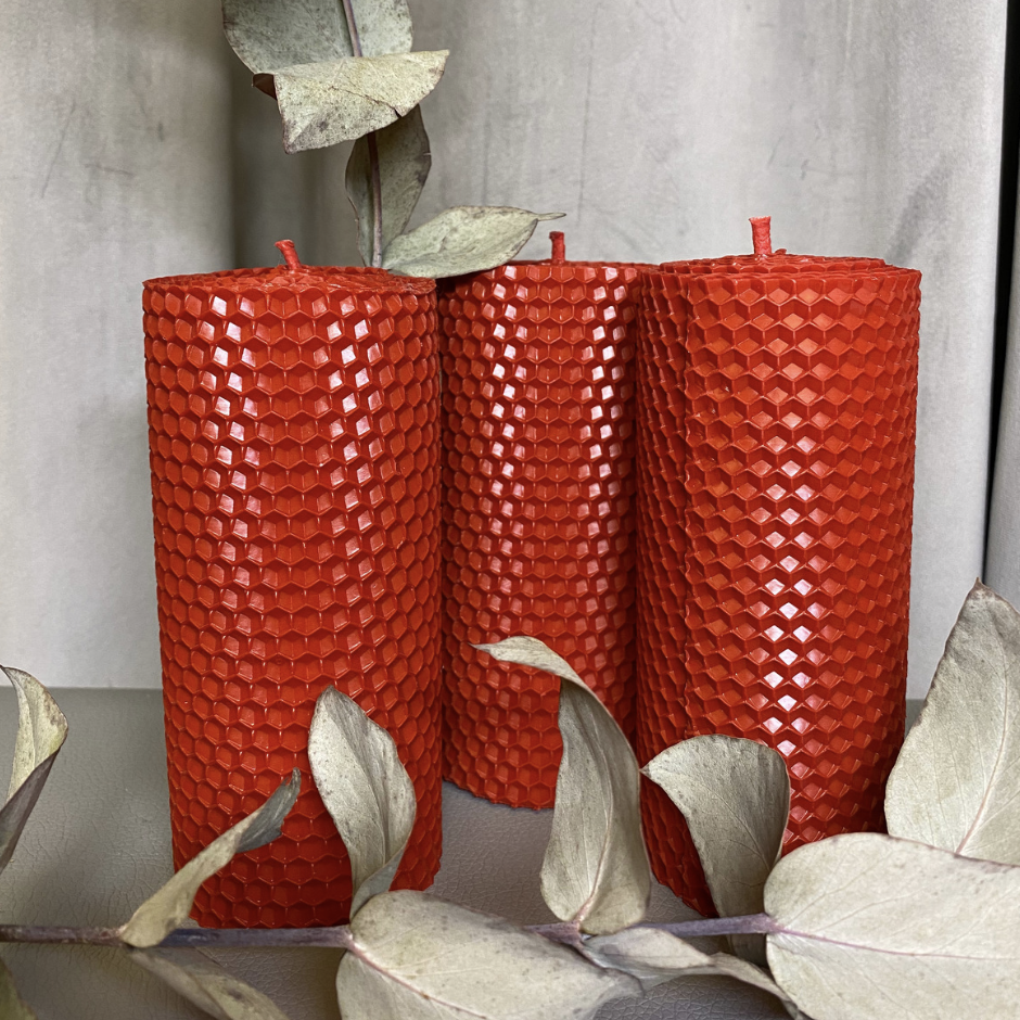 Natūralaus bičių vaško žvakių rinkinys