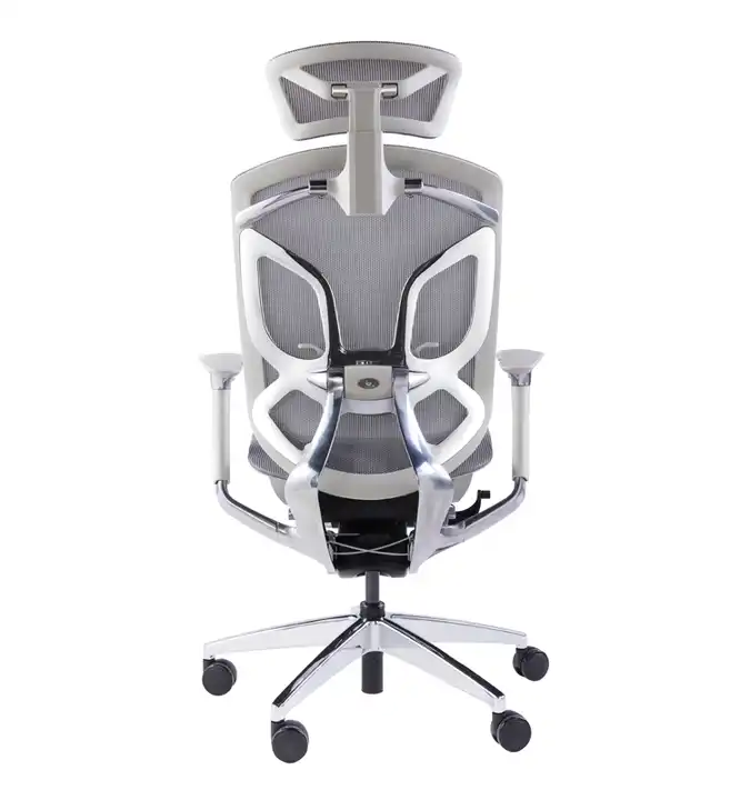 Premium Aluminum ergonomic chair with mesh and paddle control system
