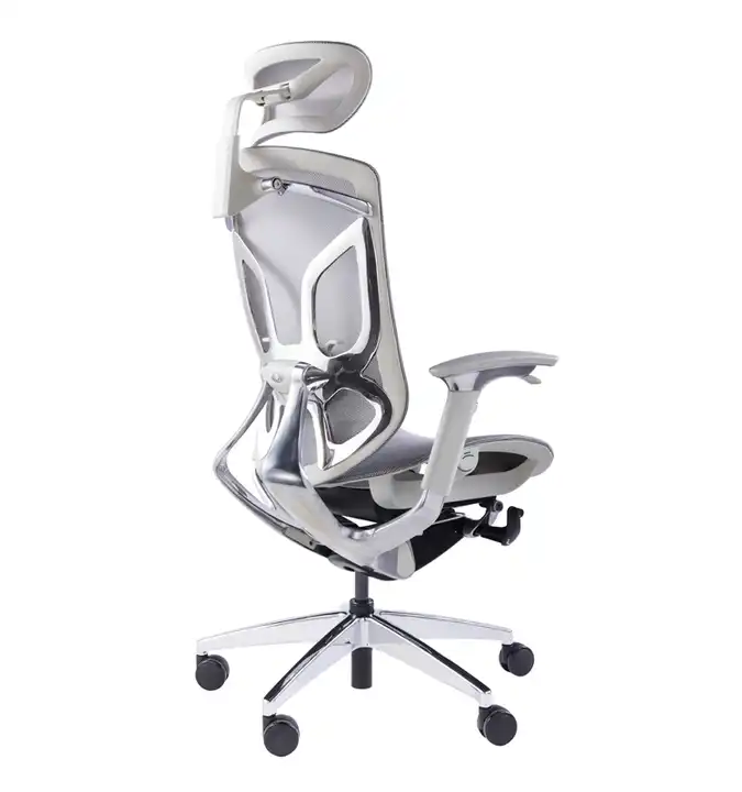 Premium Aluminum ergonomic chair with mesh and paddle control system