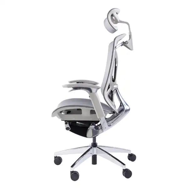 Premium Aluminum ergonomic chair with mesh and paddle control system