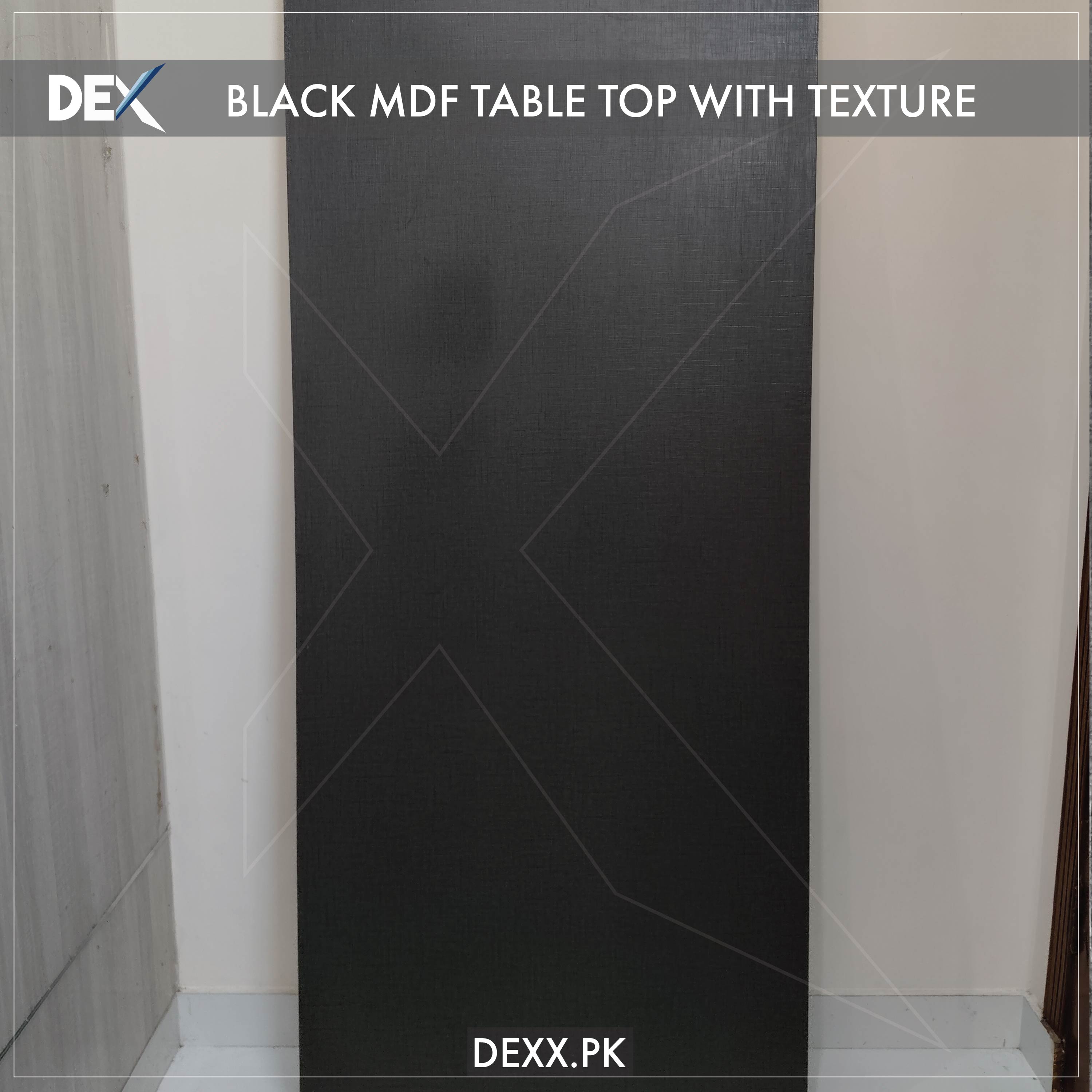 Large size Black Table top with texture for standing desk