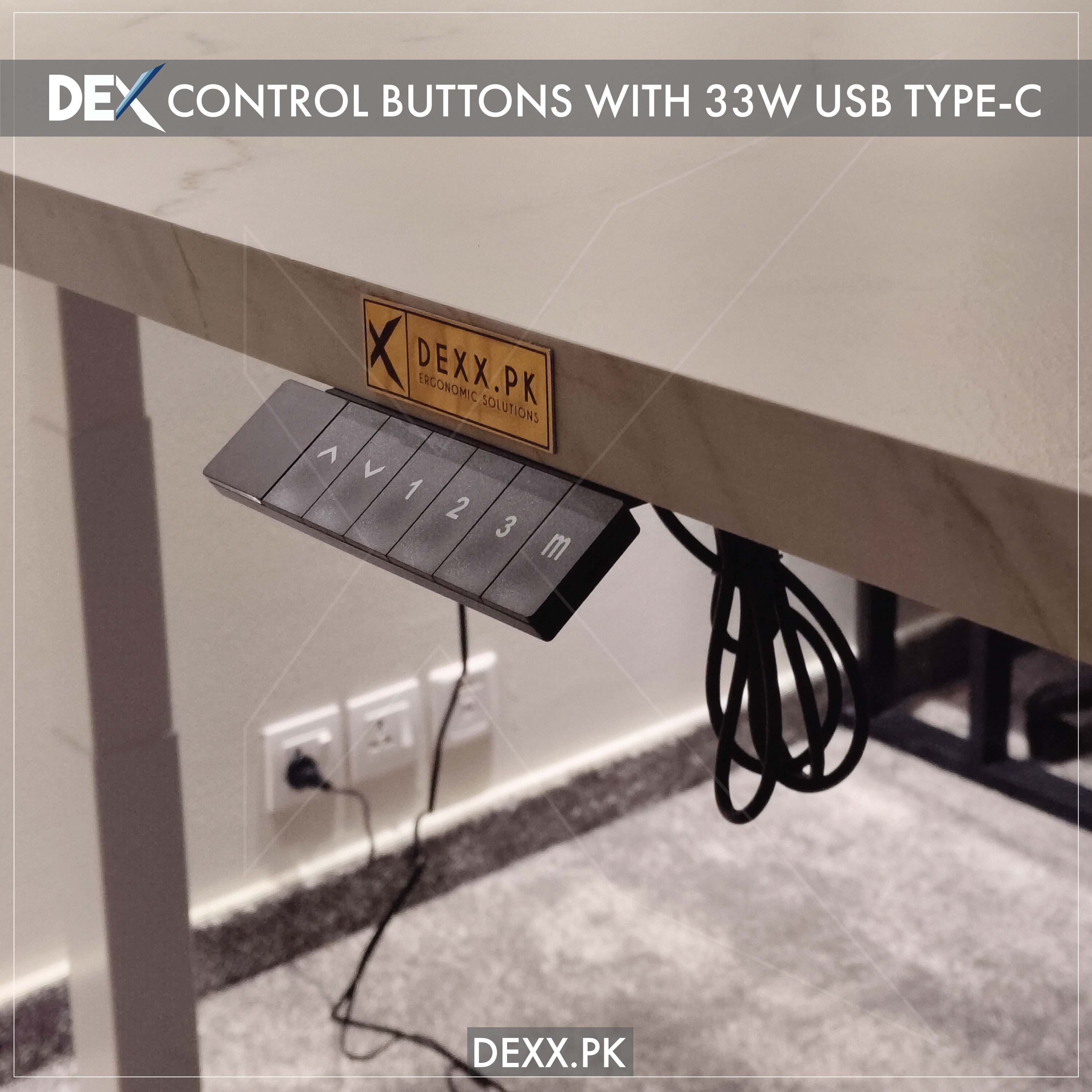 LIFT X3 | Smart standing desk with white table top 