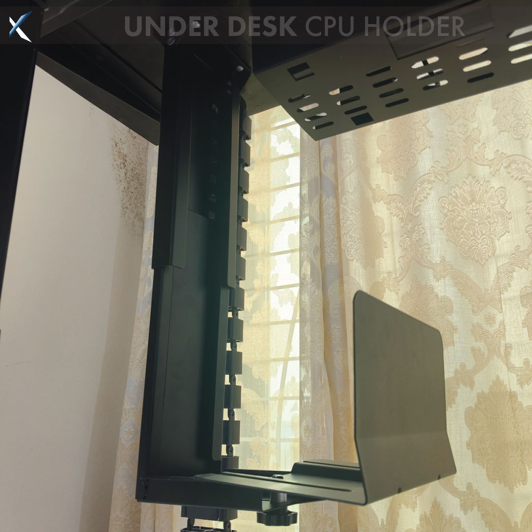 Under desk CPU holder  | PC holder for standing desk