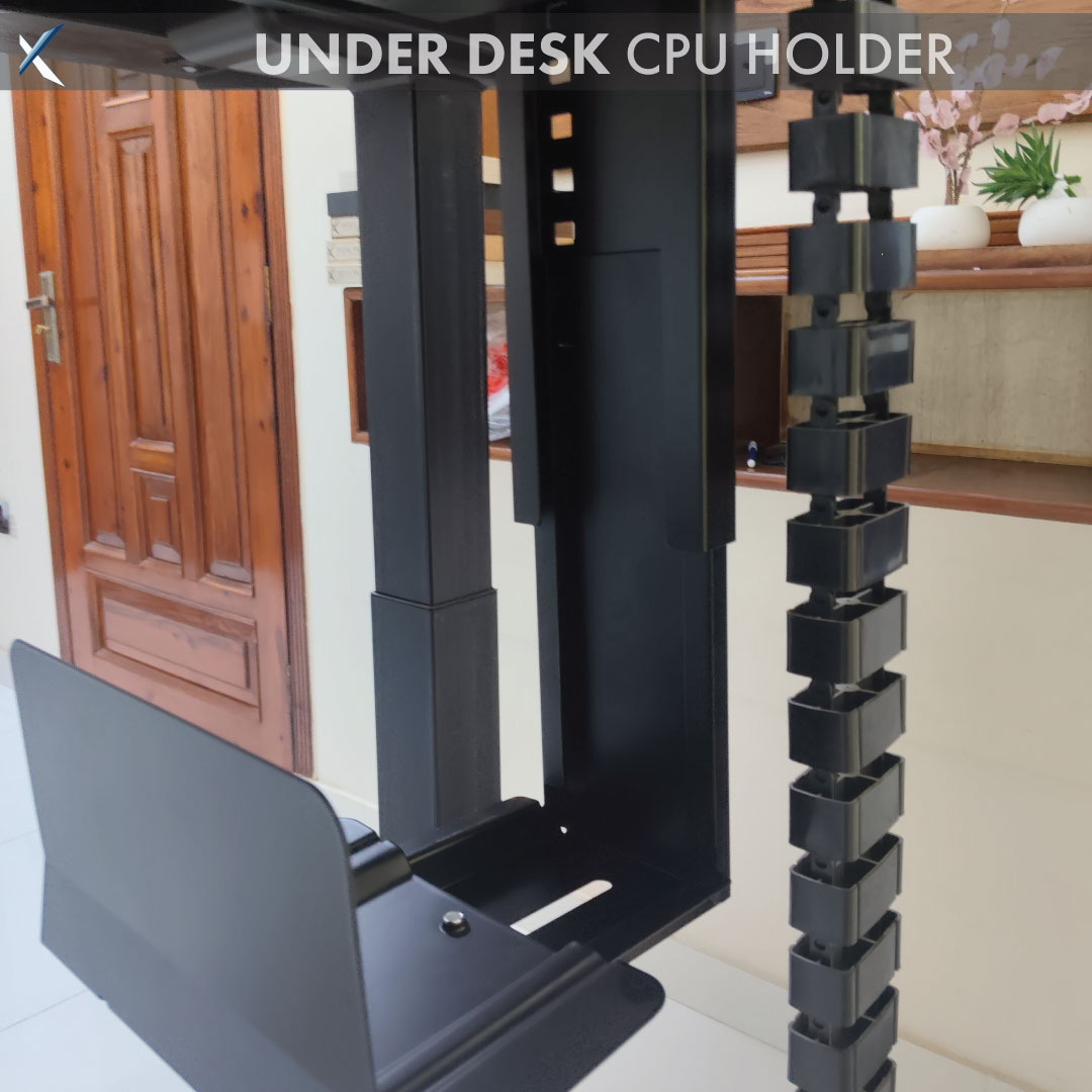 Under desk CPU holder  | PC holder for standing desk
