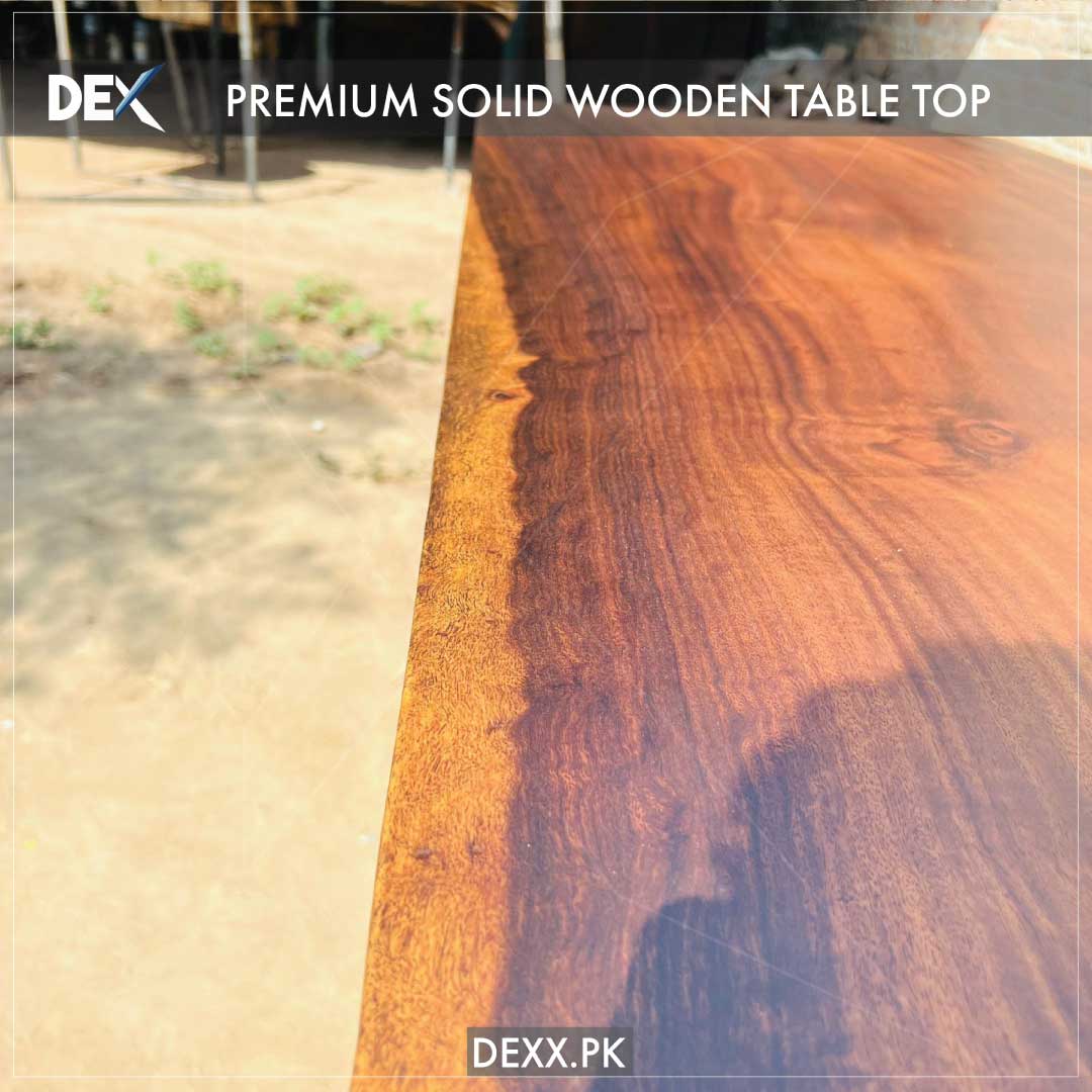 Large size heavy solid wooden Table top (premium matte finish)