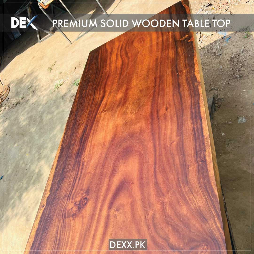 Large size heavy solid wooden Table top (premium matte finish)