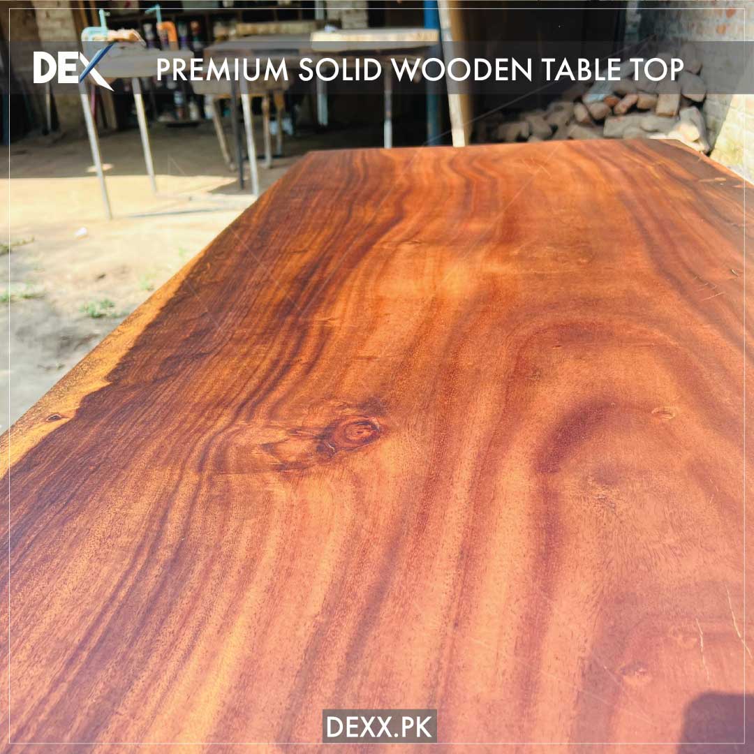 Large size heavy solid wooden Table top (premium matte finish)