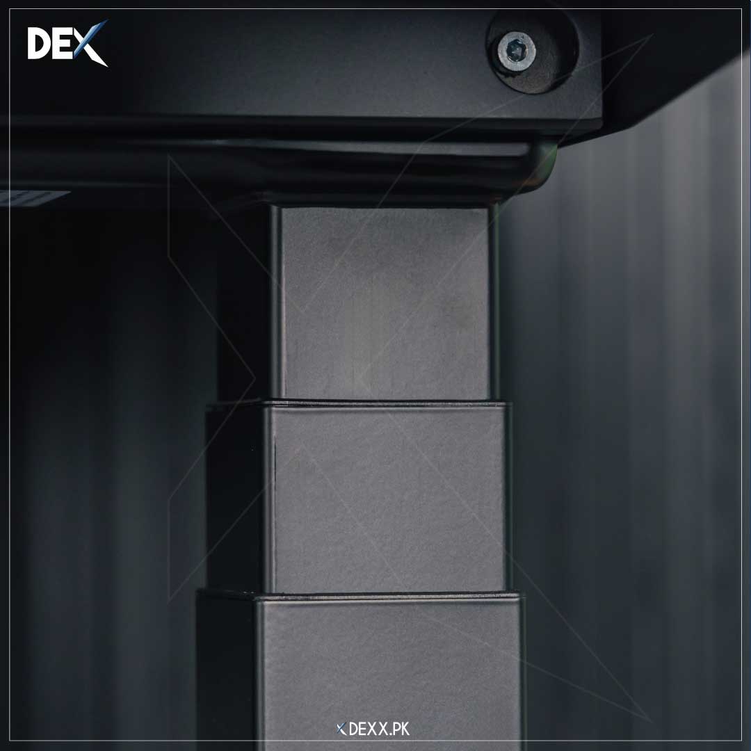 LIFT X3 | Smart standing height adjustable desk black Frame and white table top 