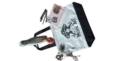 Coole Künstler-Tasche | MOIN ART Logo| Bio-Baumwolle