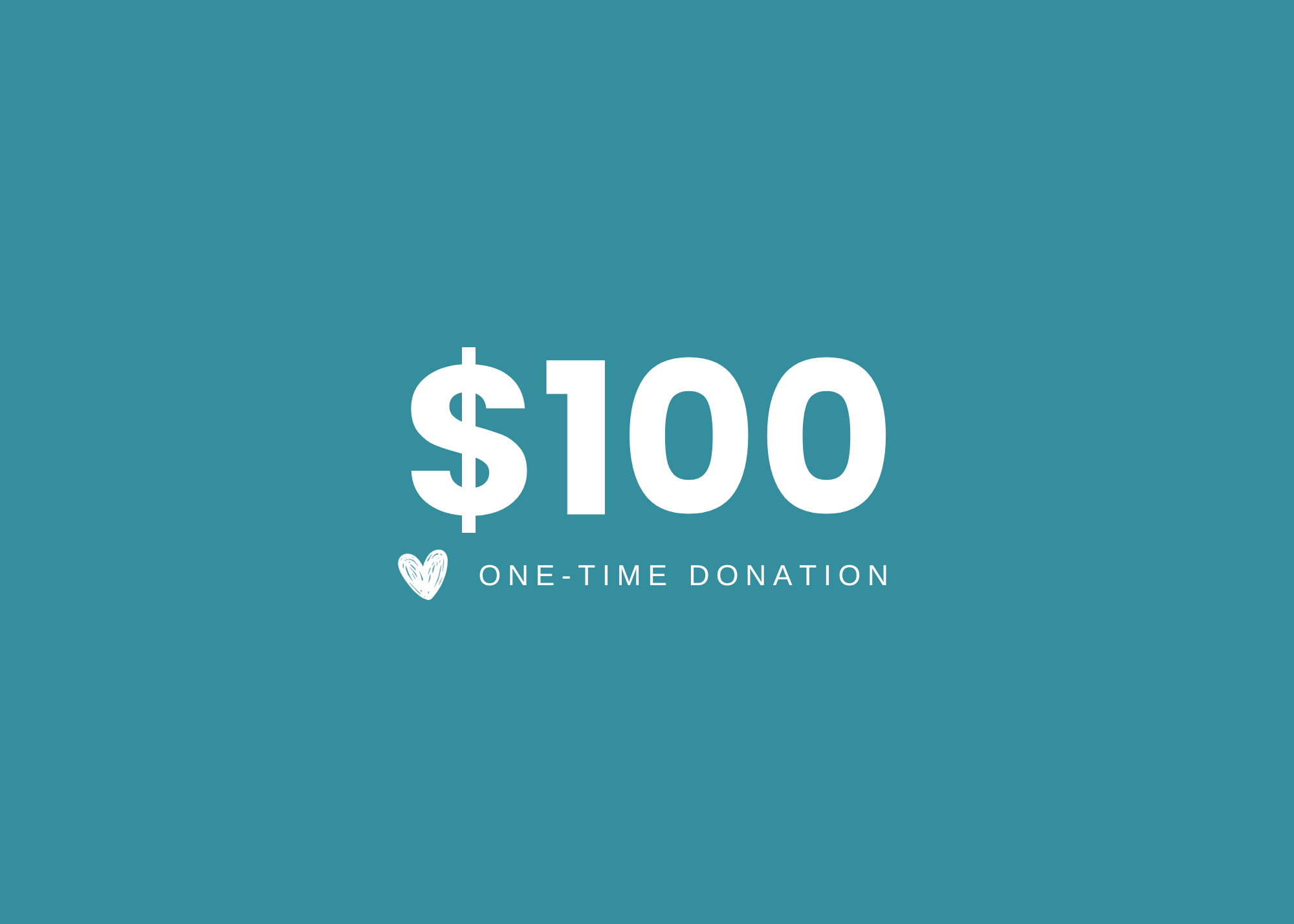 Give a one-time donation of $100