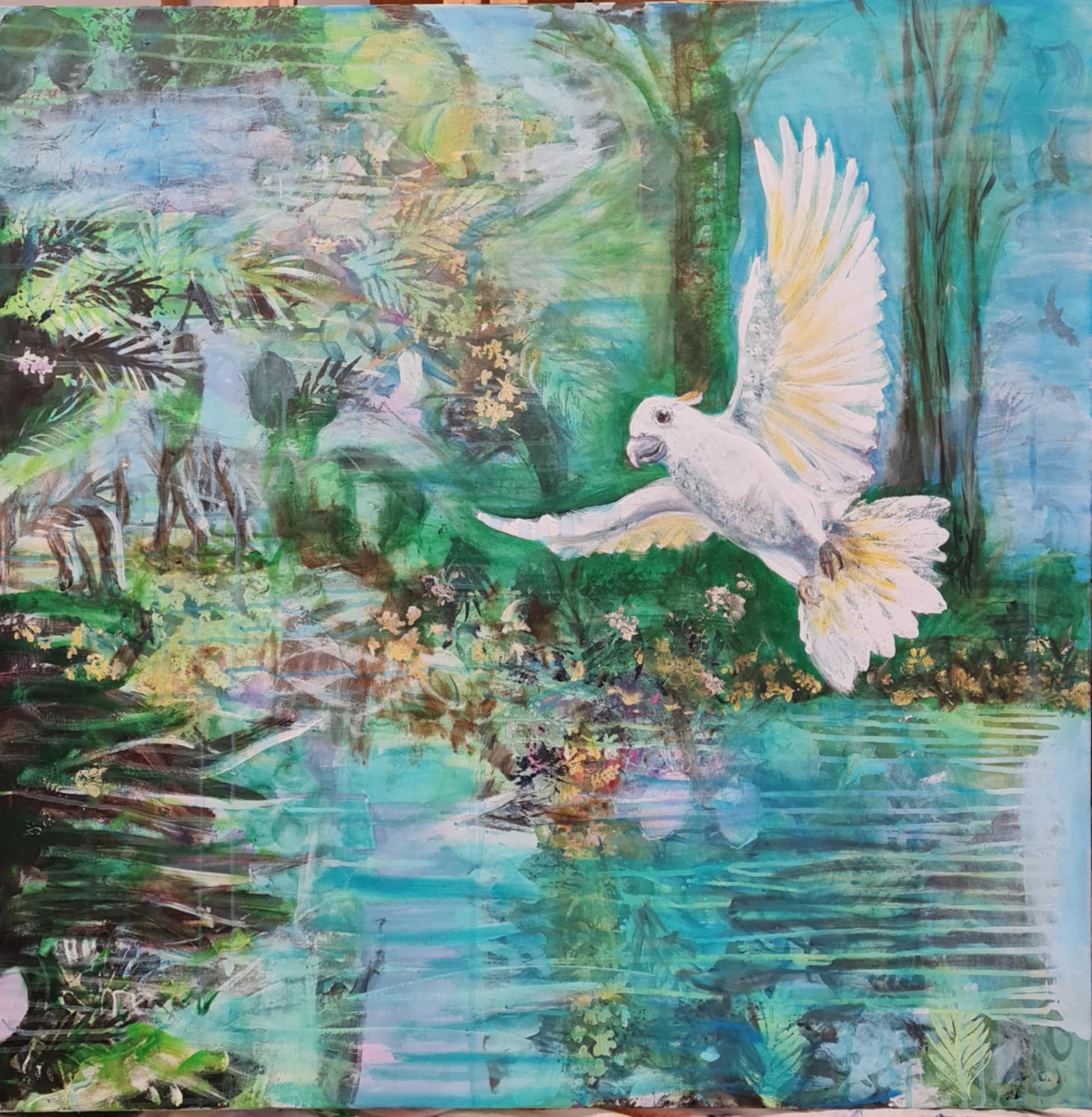 Paradise Serenity Painting 1m x 1m
