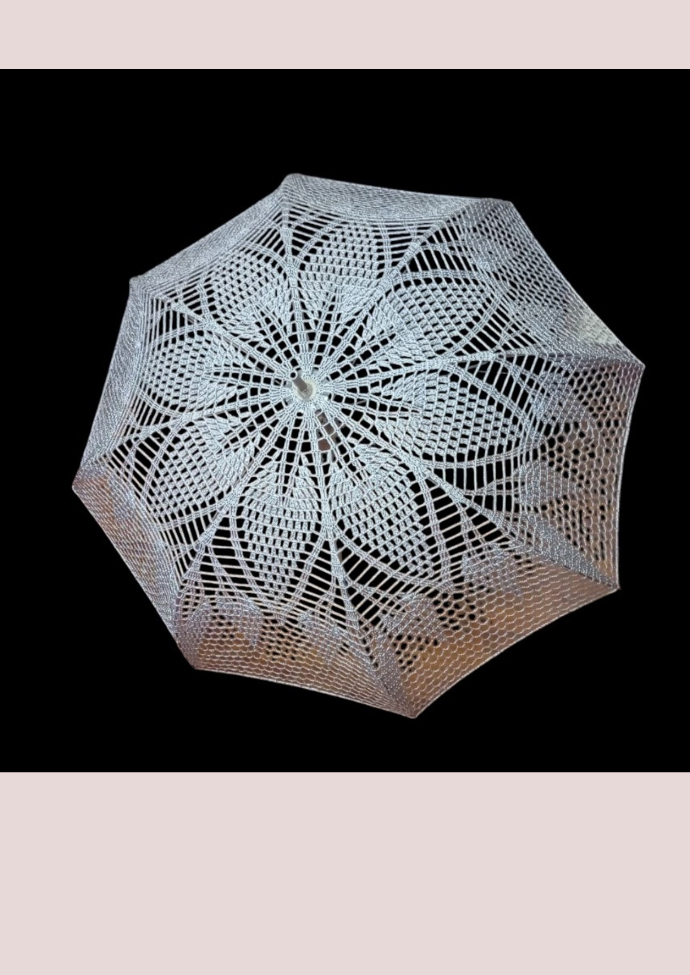 crochet paraguas o parasol  hecha a mano